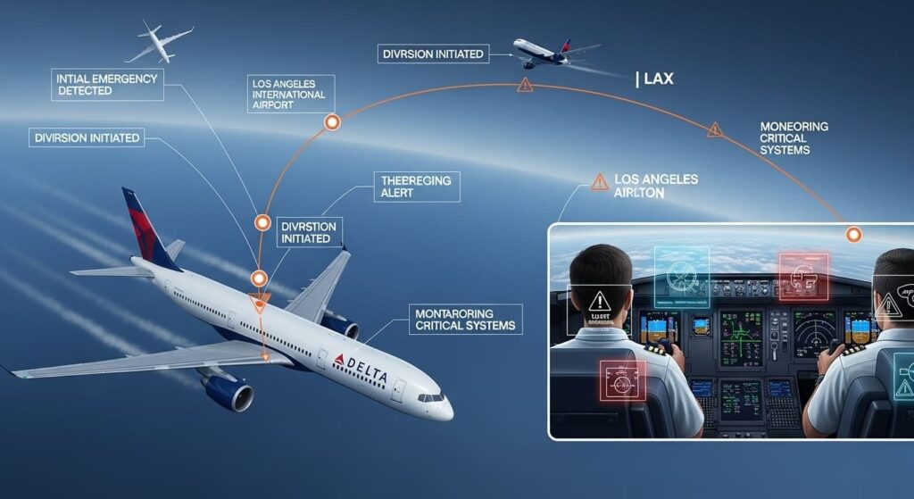 Emergency in the skies: Delta Flight DL275 Diverted to LAX Explained 1 image 10