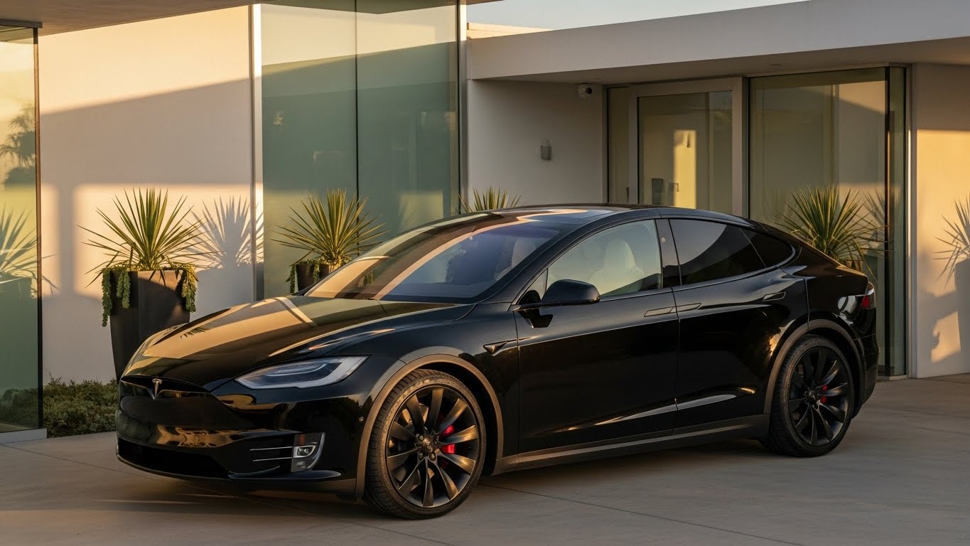 black tesla 1