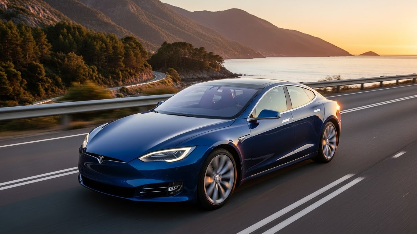 blue tesla 1
